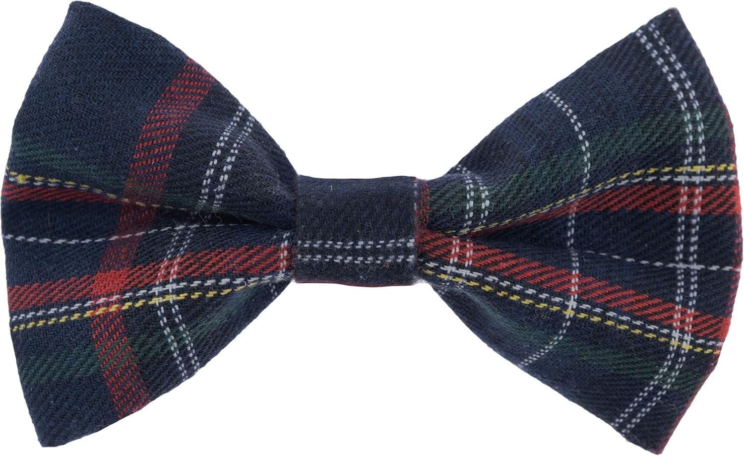 Scottish Tartan Bowtie Dog Collar & Leash Set with Detachable Bow Tie for Girl or Boy Dogs Comfortable Plaid Pattern, Fully Adjustable, Great Pet Gift (XS, Blue)