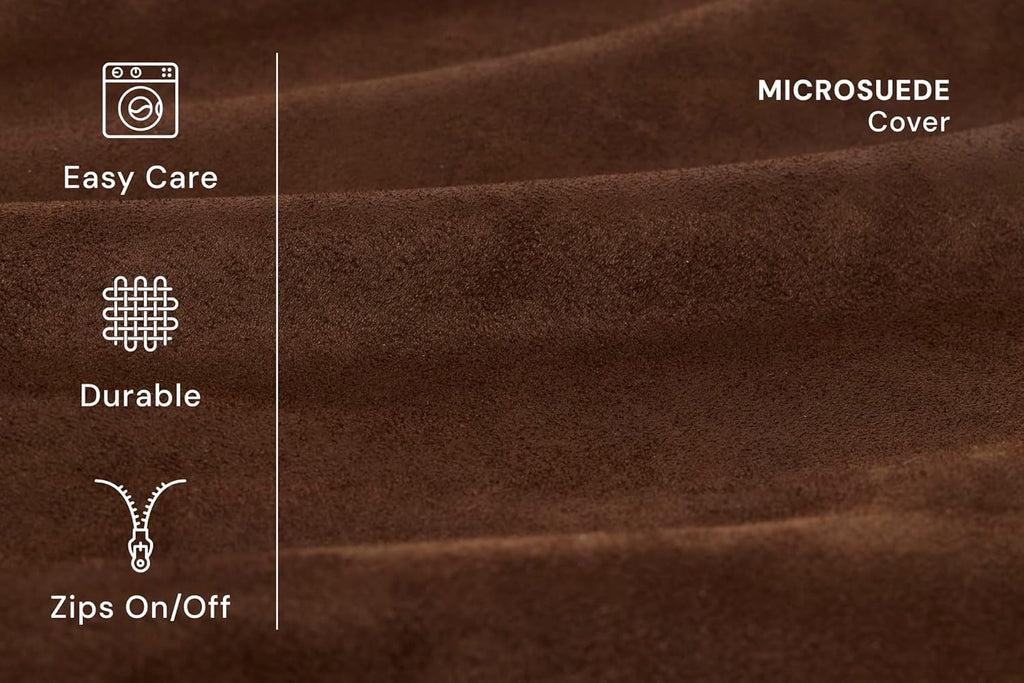 Barker Beds XL Orthopedic Dog Bed - 7" Memory Foam Mattress - 75-120 Lbs - Joint Pain & Arthritis Support - Vet Recommended, Washable Cover - Made in USA - 52"X36"X7" - Chocolate