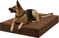 Barker Beds XL Orthopedic Dog Bed - 7" Memory Foam Mattress - 75-120 Lbs - Joint Pain & Arthritis Support - Vet Recommended, Washable Cover - Made in USA - 52"X36"X7" - Chocolate